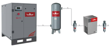 熔噴布機用空壓機安裝流程圖